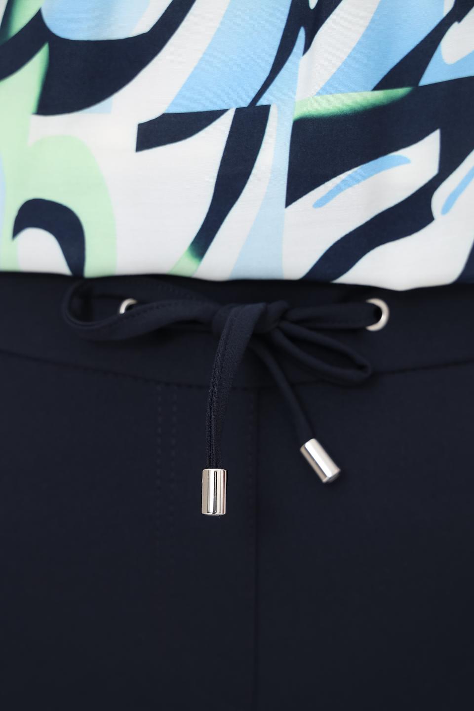 Брюки Frank Walder с завязками темно-синие