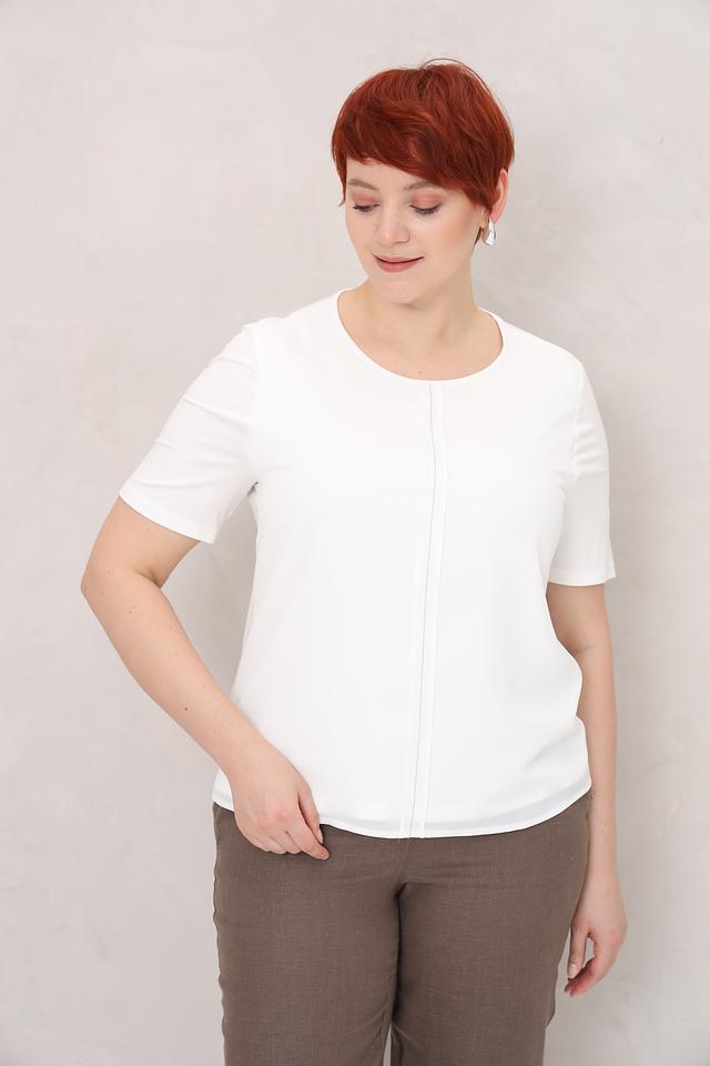 Блуза Frank Walder белая с разрезом