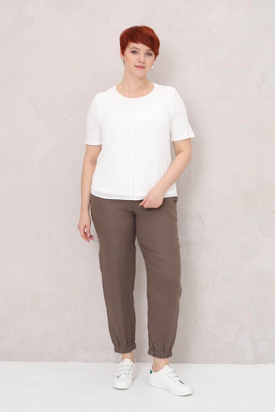 Блуза Frank Walder белая с разрезом