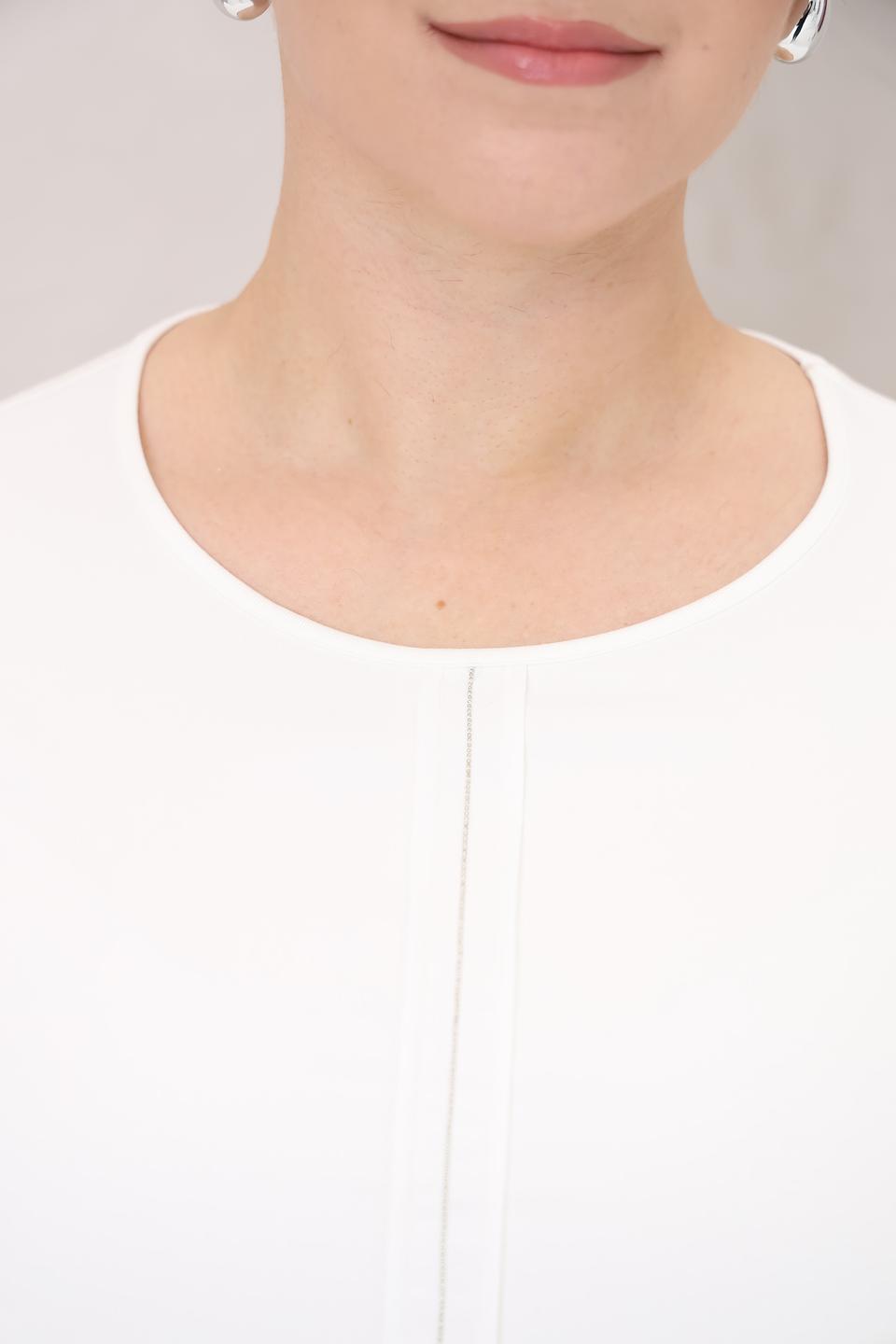 Блуза Frank Walder белая с разрезом