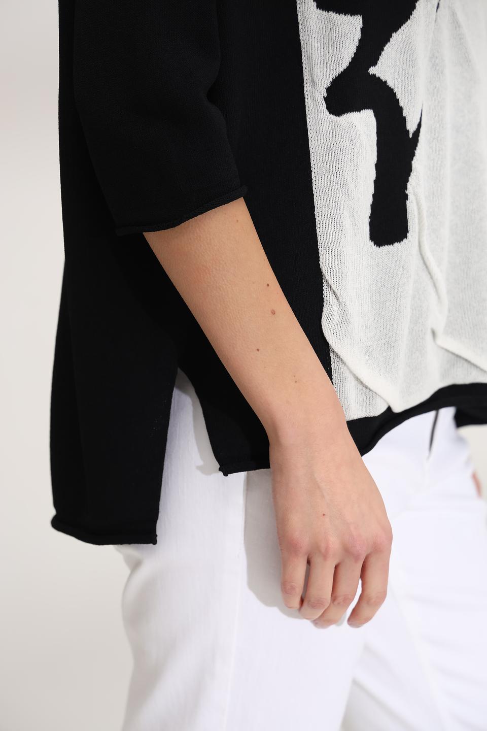 Пуловер Annette Gortz с принтом чёрный