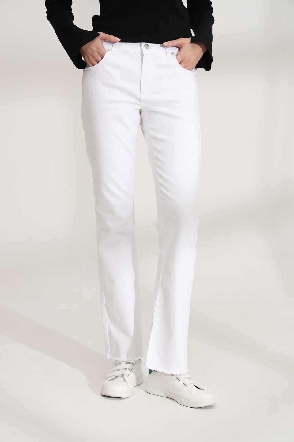 Джинсы Angels с разрезом белые