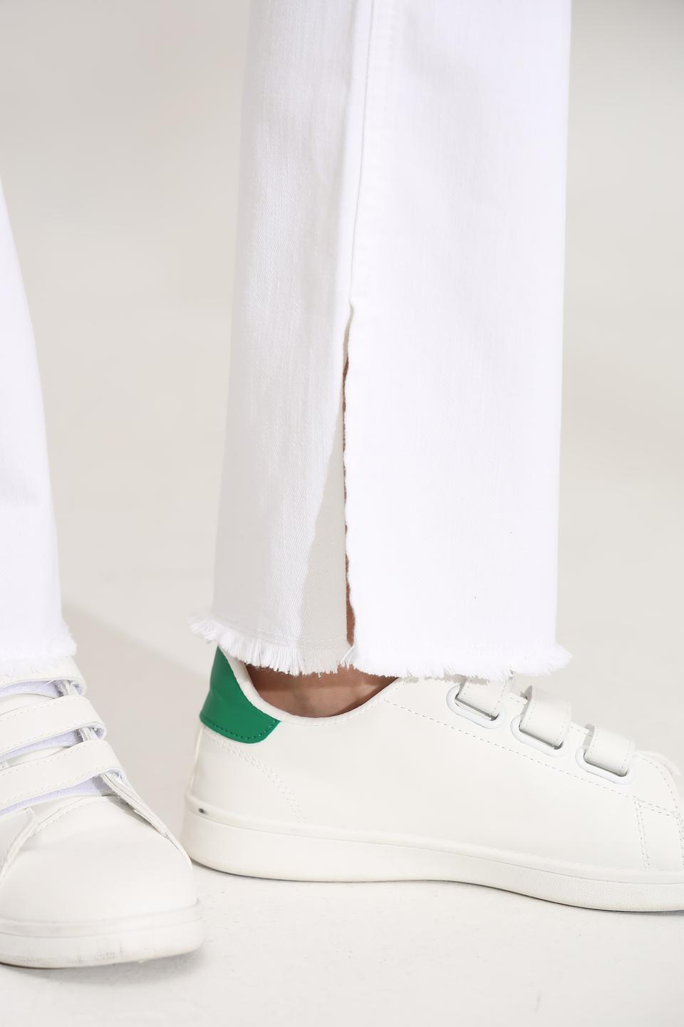 Джинсы Angels с разрезом белые