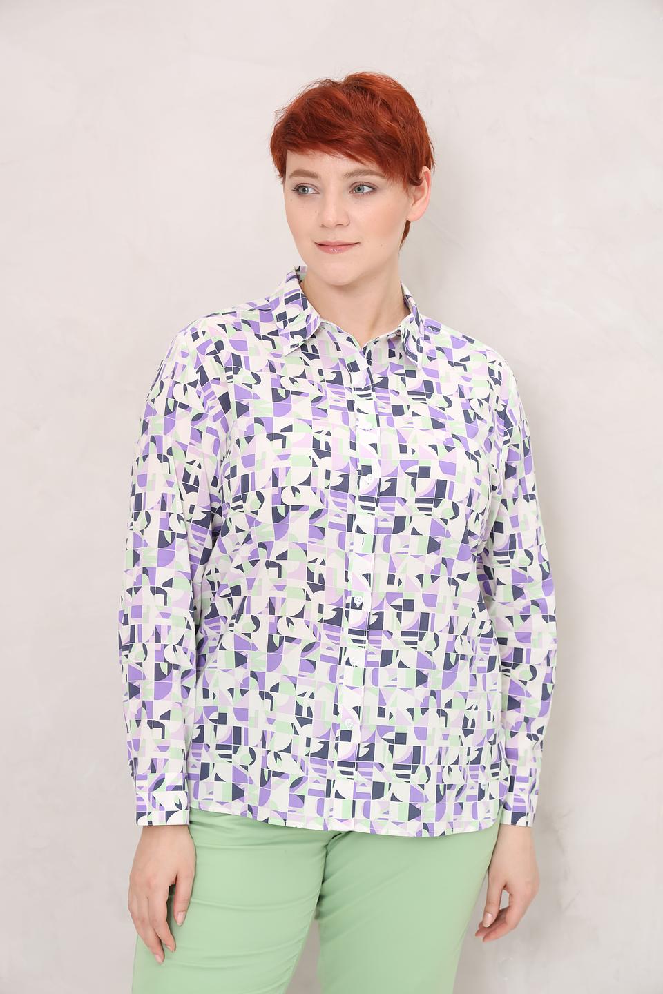 Блуза Olsen с геометрическим принтом