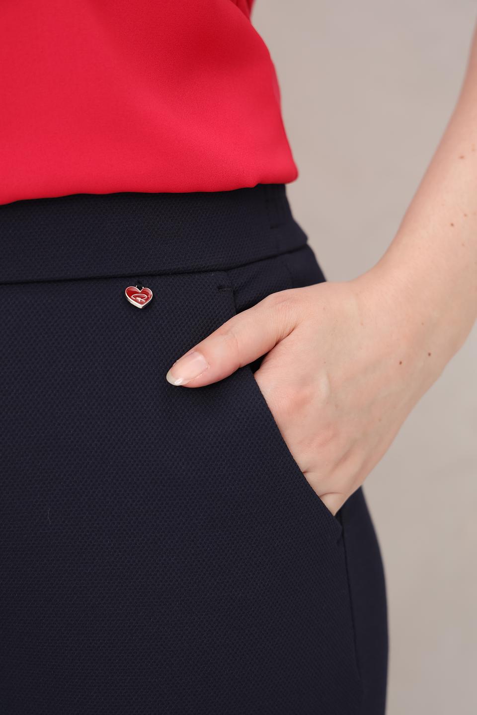 Брюки кюлоты Relaxed by Toni темно-синие