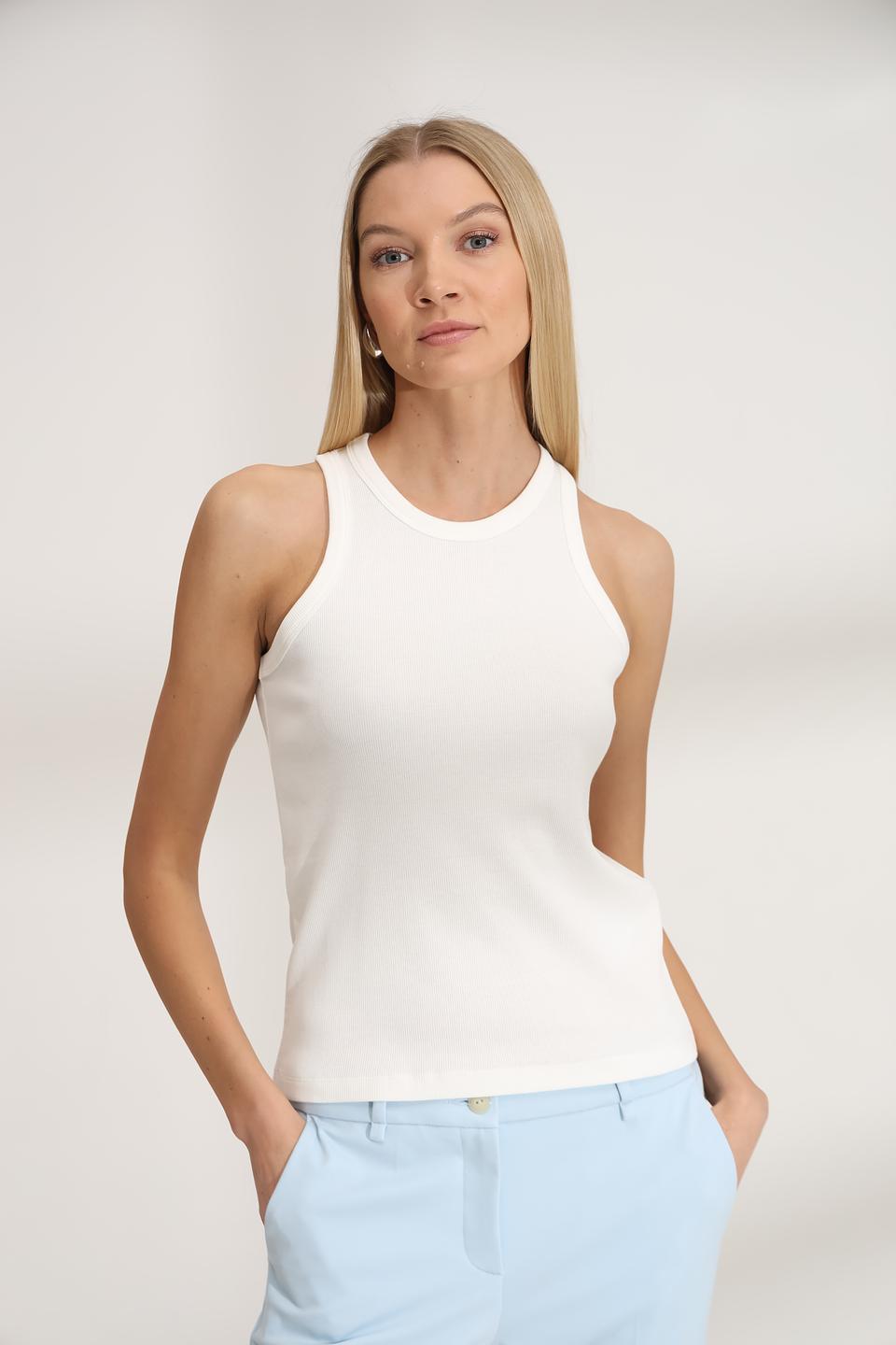 Топ Luisa Cerano базовый белый