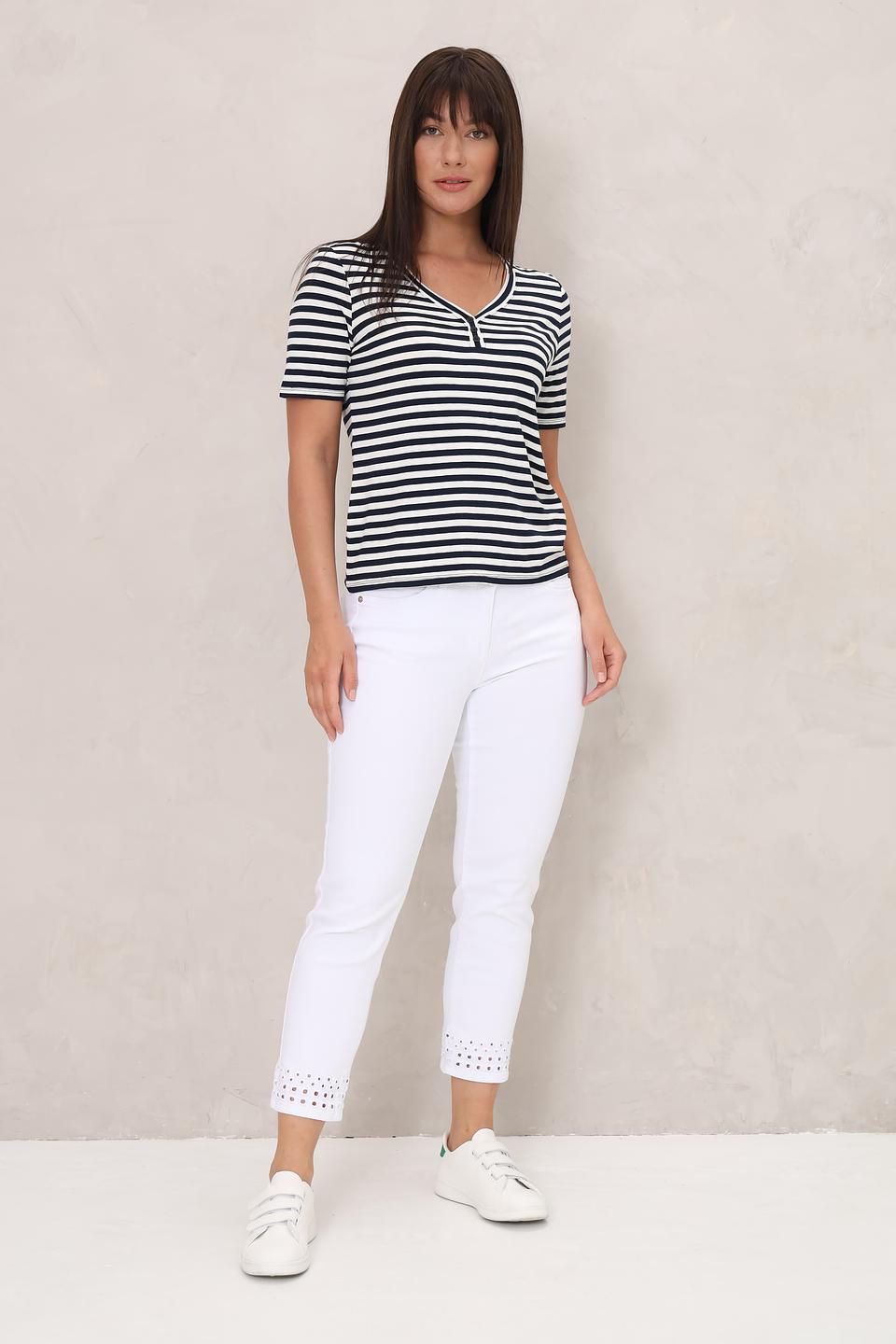 Футболка Lebek в полоску