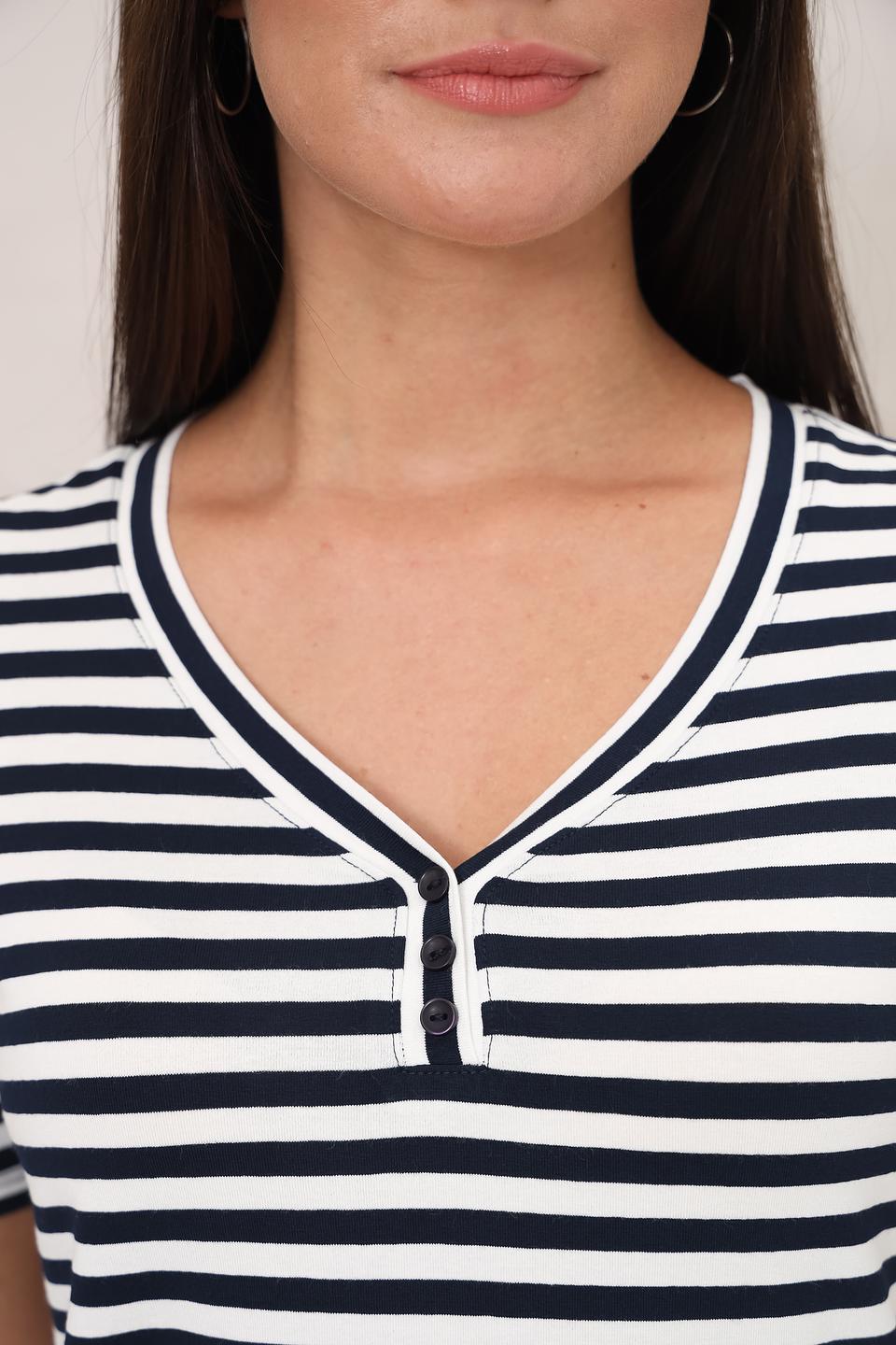 Футболка Lebek в полоску