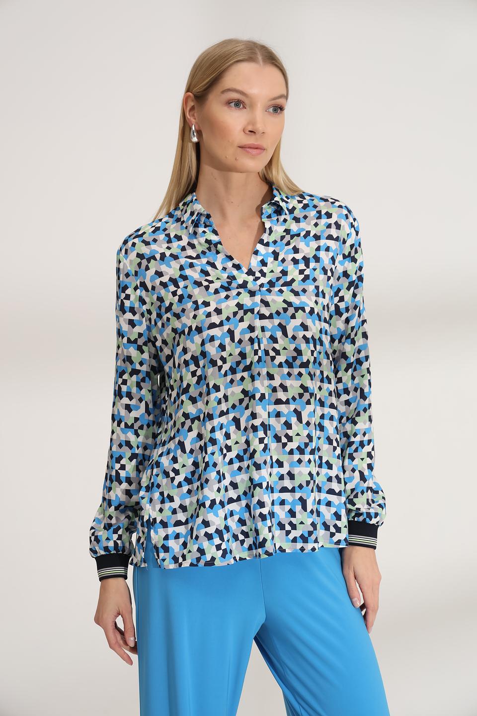 Блуза Bianca с геометрическим принтом