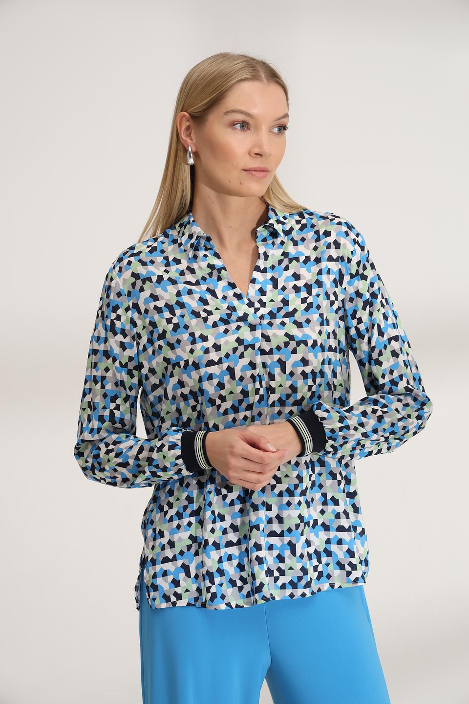 Блуза Bianca с геометрическим принтом