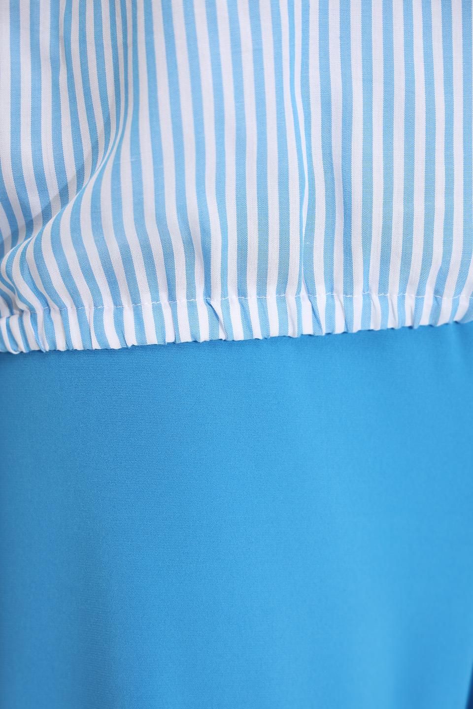 Блуза Bianca в полоску голубую