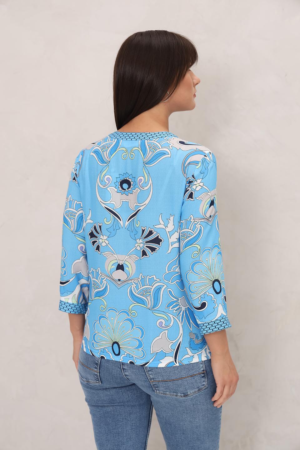 Блуза Bianca с цветочным принтом