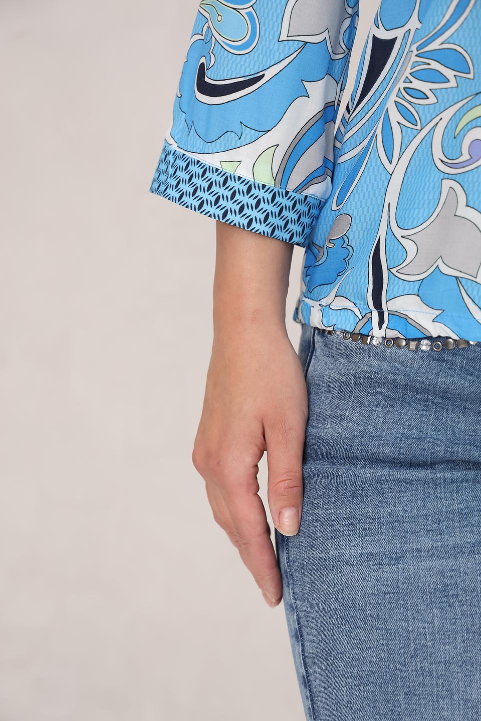 Блуза Bianca с цветочным принтом