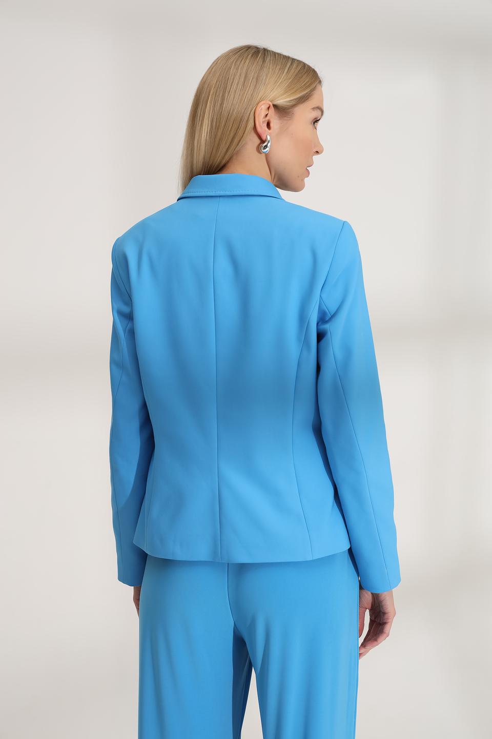 Жакет Bianca голубой приталенный