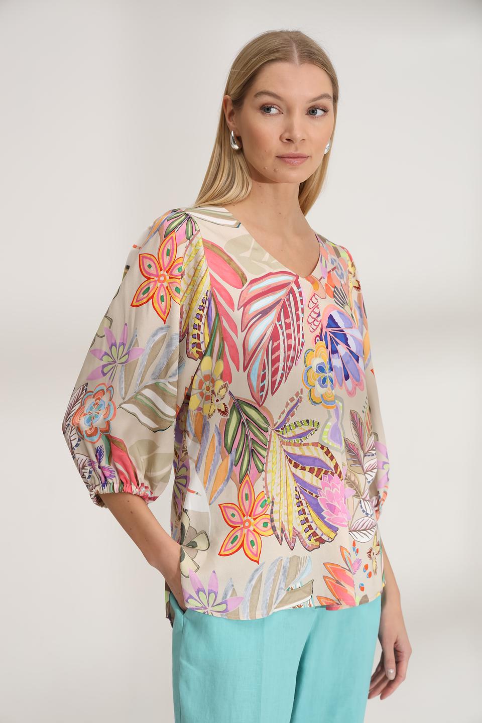 Блуза Bianca с цветочным принтом