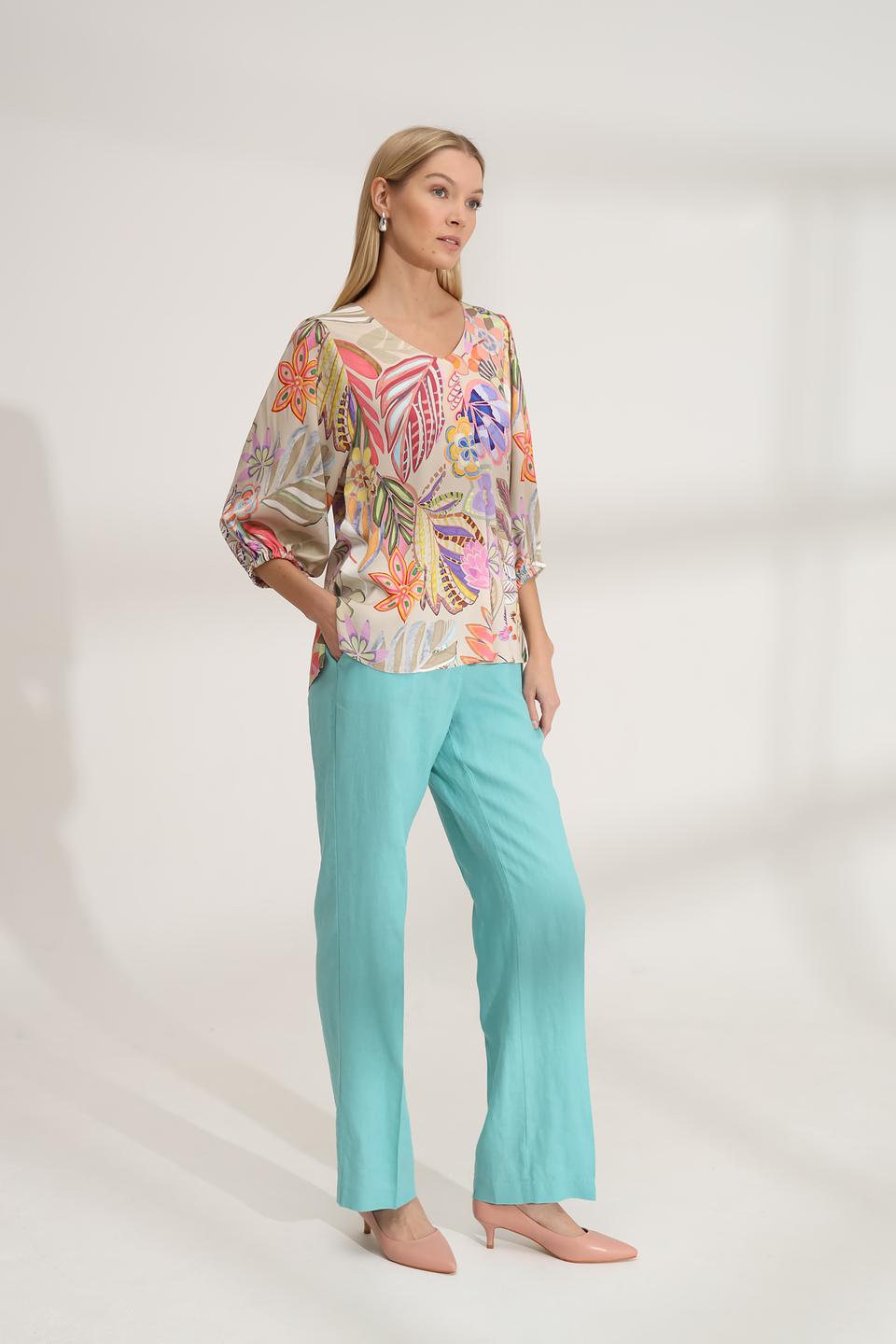 Блуза Bianca с цветочным принтом