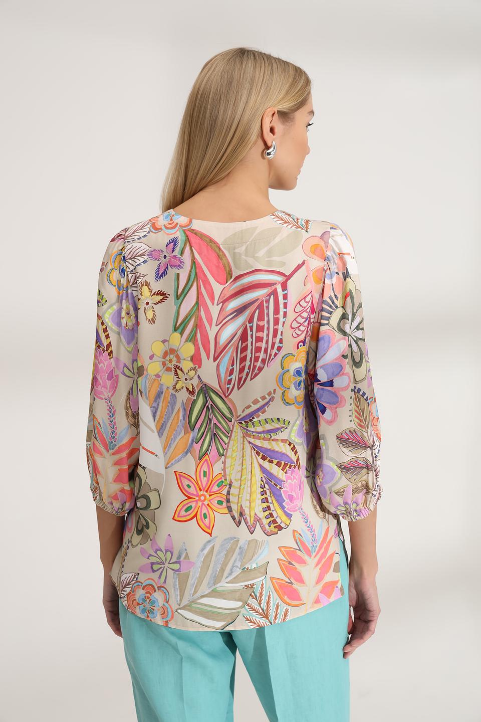 Блуза Bianca с цветочным принтом