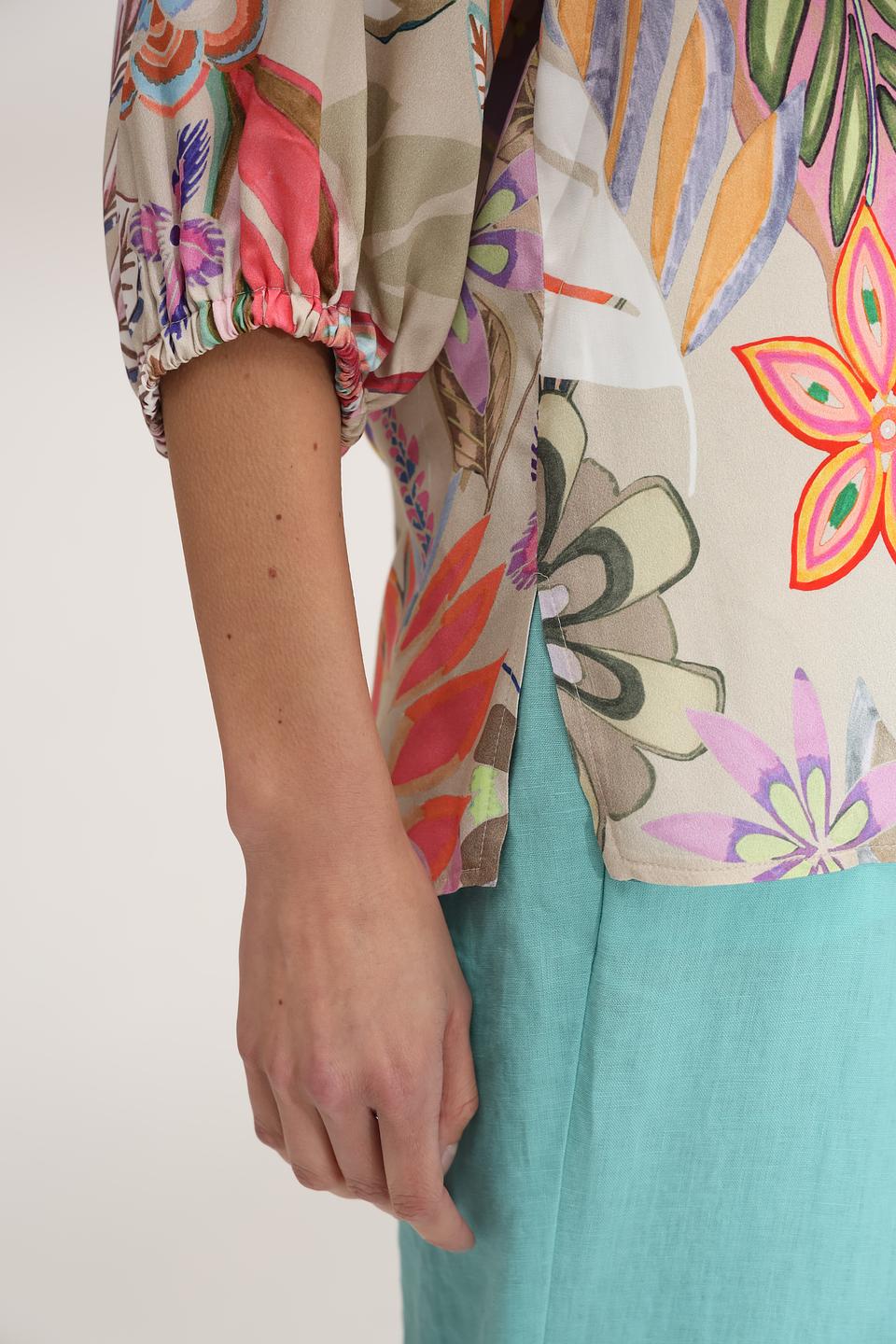 Блуза Bianca с цветочным принтом