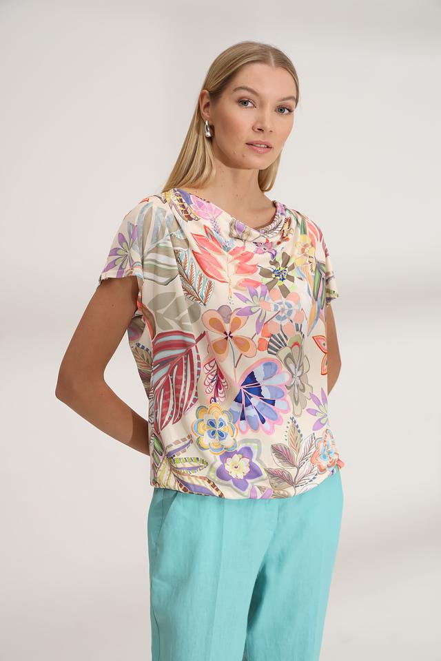 Блуза Bianca с цветочным принтом