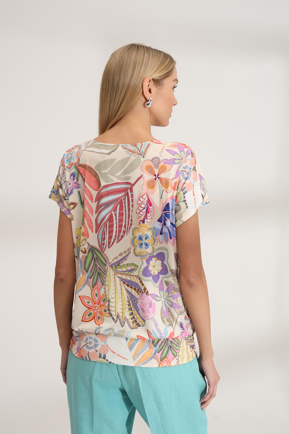 Блуза Bianca с цветочным принтом