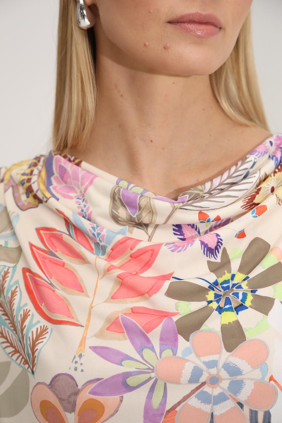 Блуза Bianca с цветочным принтом