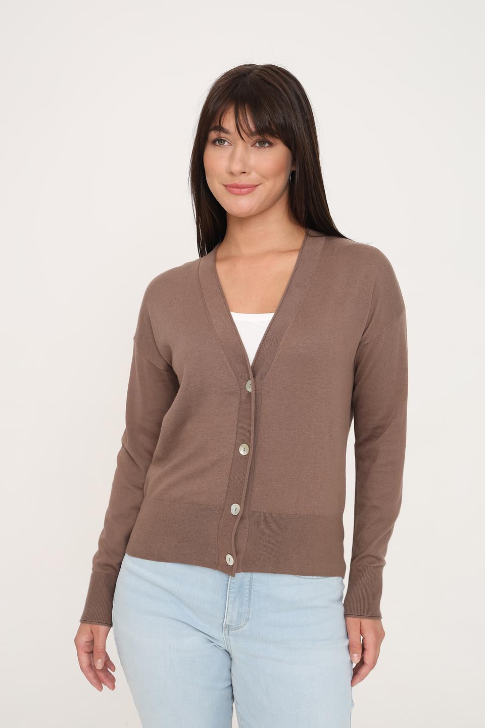 Кардиган Pezzo коричневый