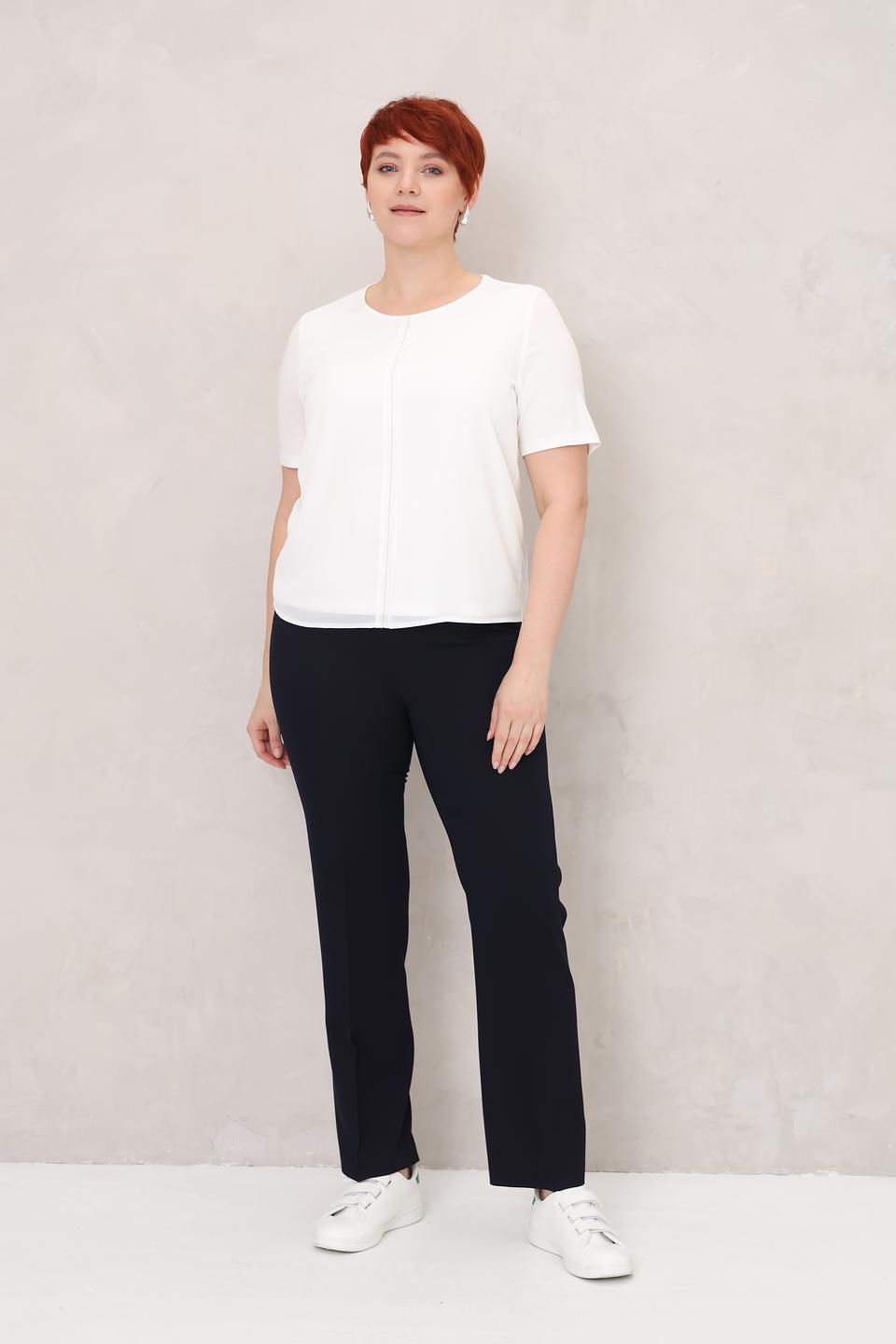 Брюки Relaxed by Toni прямые, темно-синие