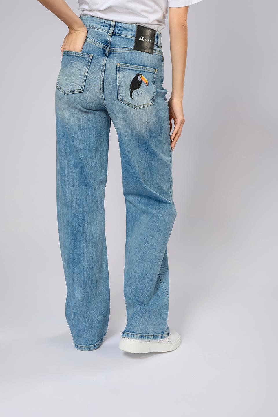 Джинсы Ice Play с вышивкой