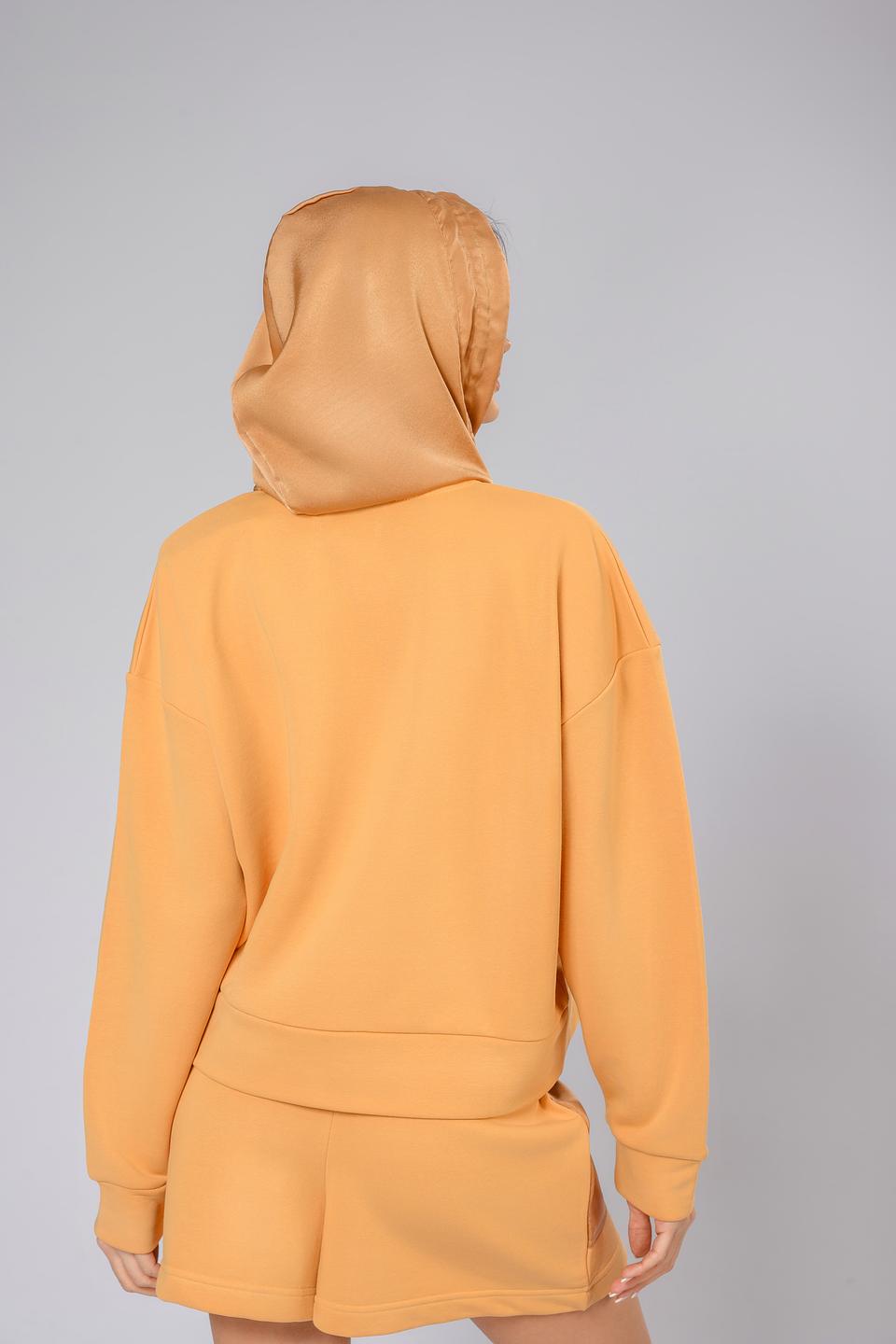 Джемпер Ice Play жен. с молнией абрикосовый