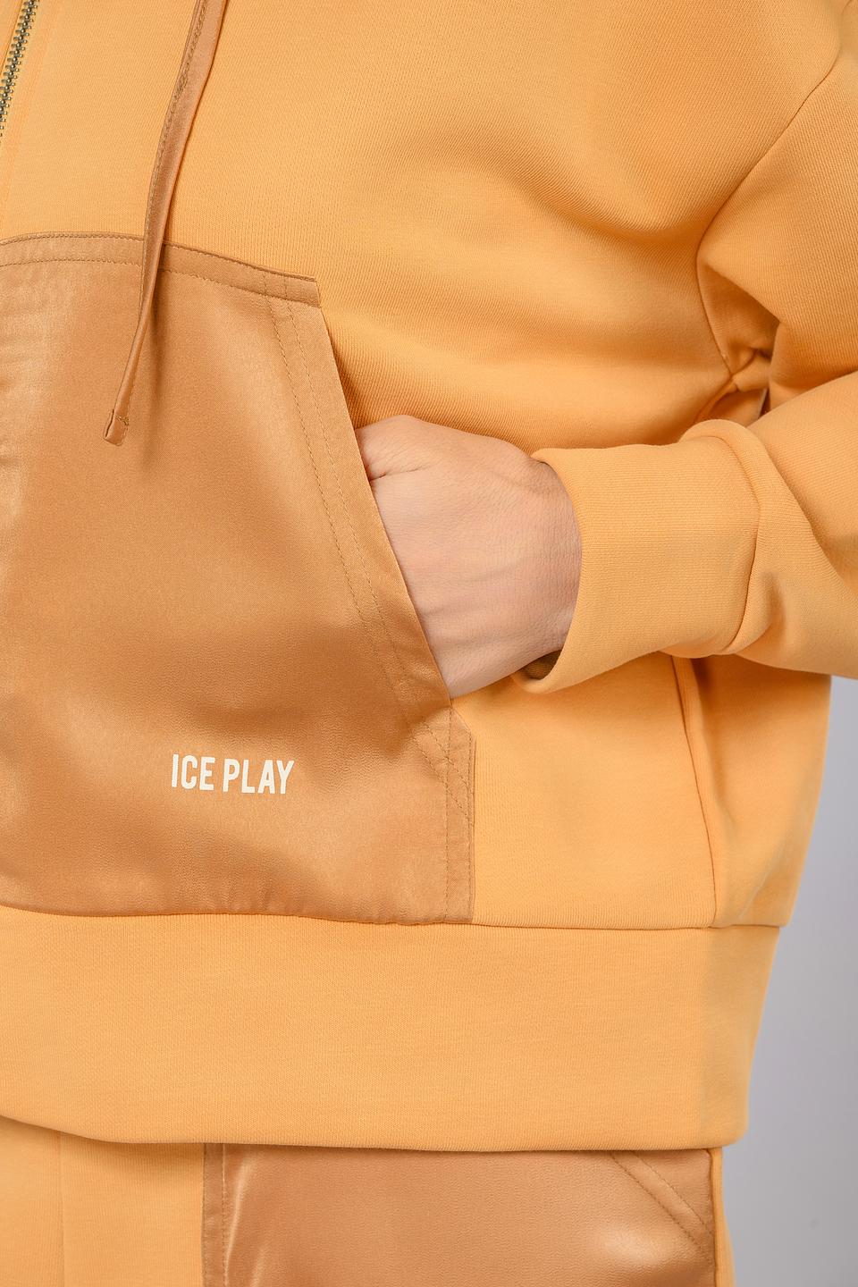 Джемпер Ice Play жен. с молнией абрикосовый