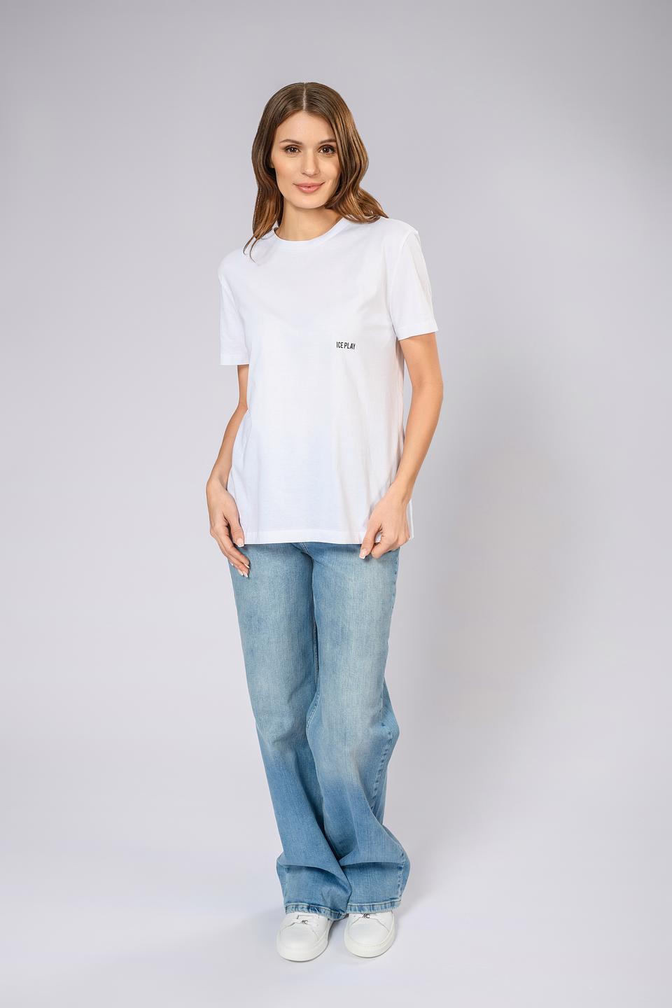 Футболка Ice Play белая с логотипом