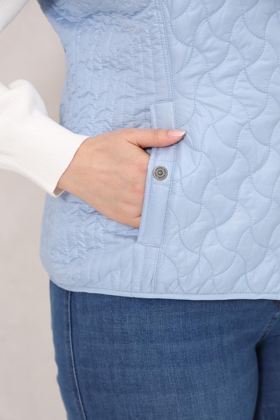 Жилет Lebek стеганый голубой