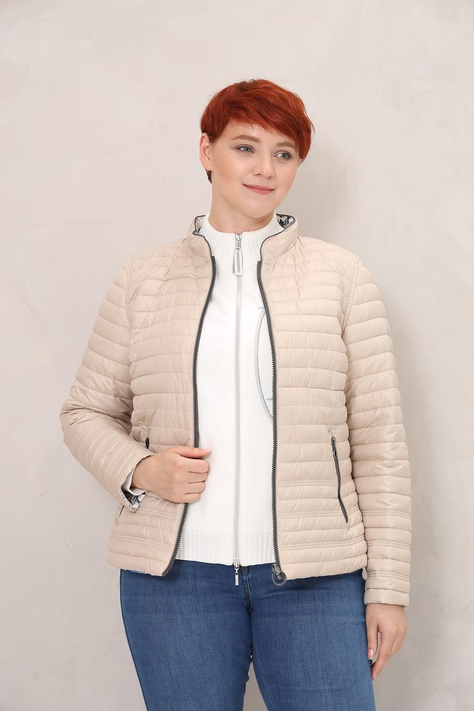 Куртка Lebek стеганая бежевая