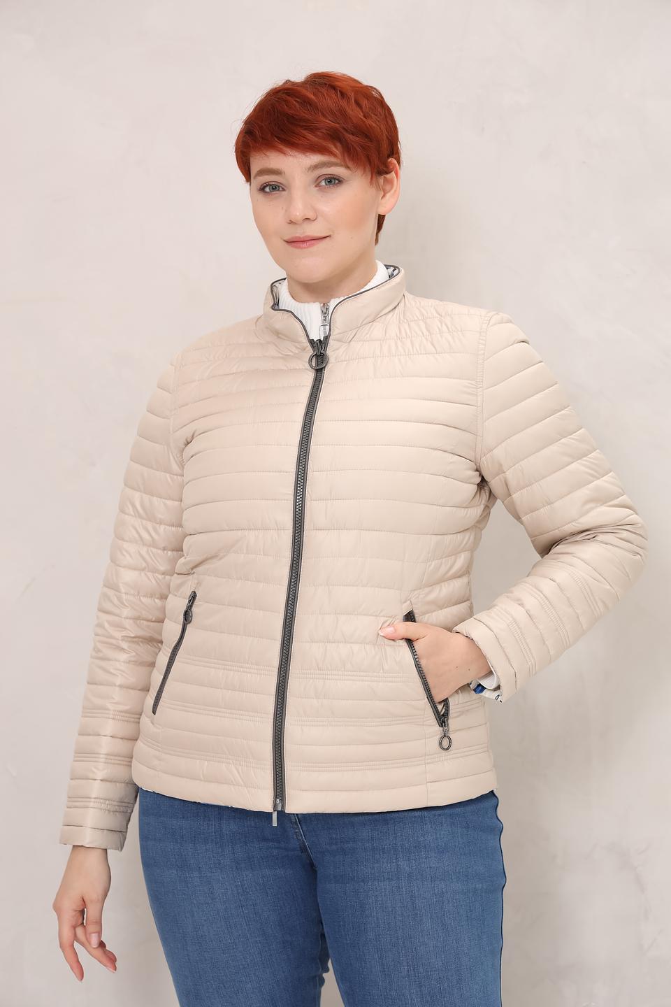 Куртка Lebek стеганая бежевая