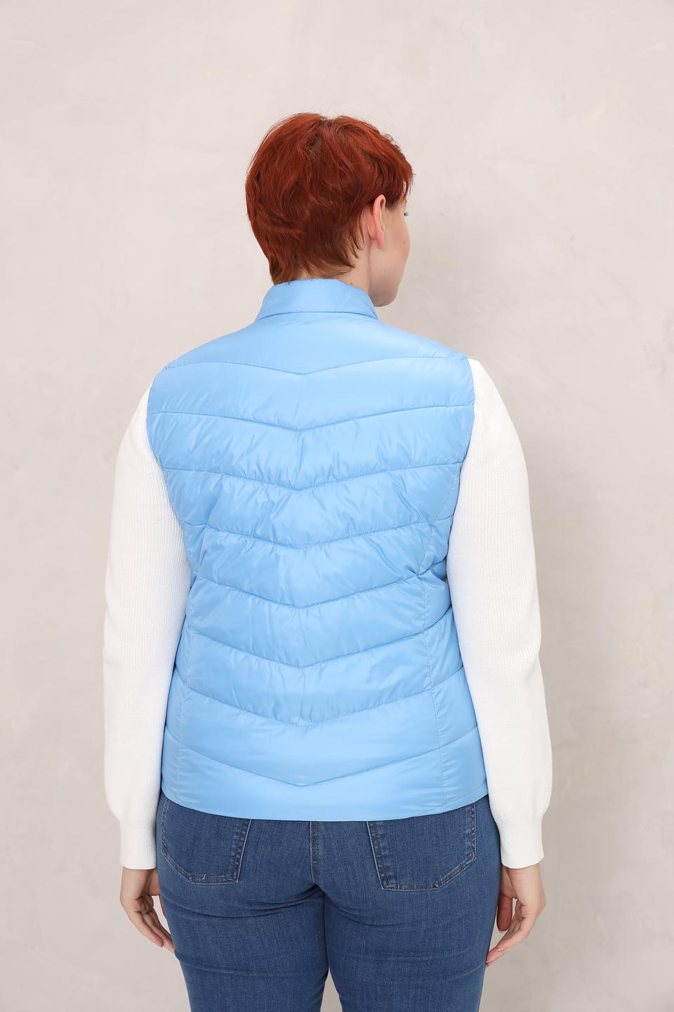 Жилет Frank Walder стеганый голубой