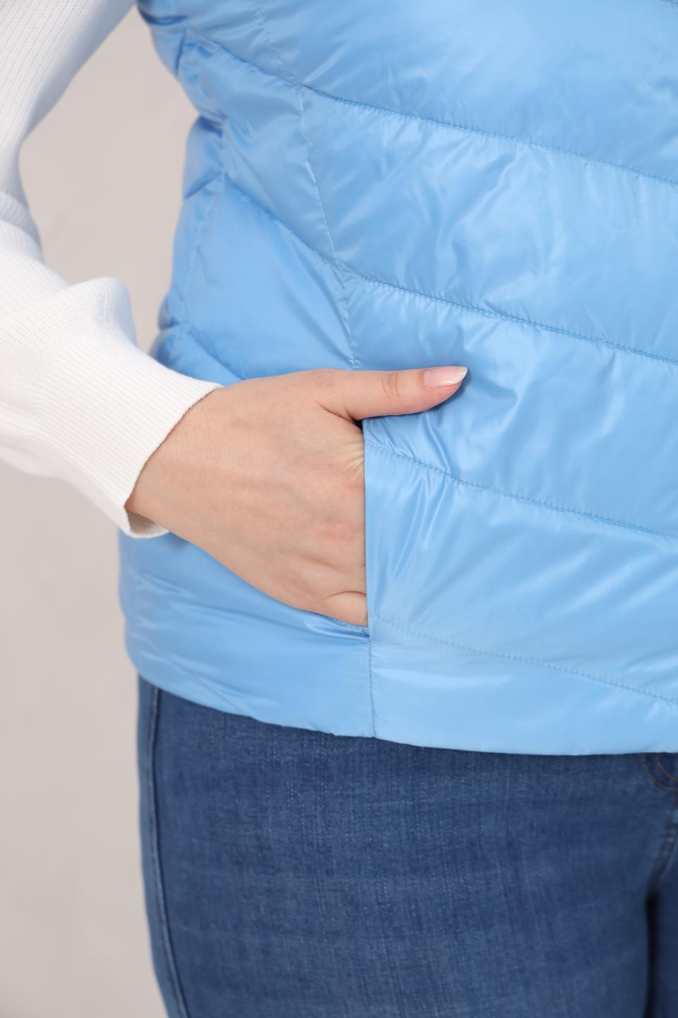 Жилет Frank Walder стеганый голубой