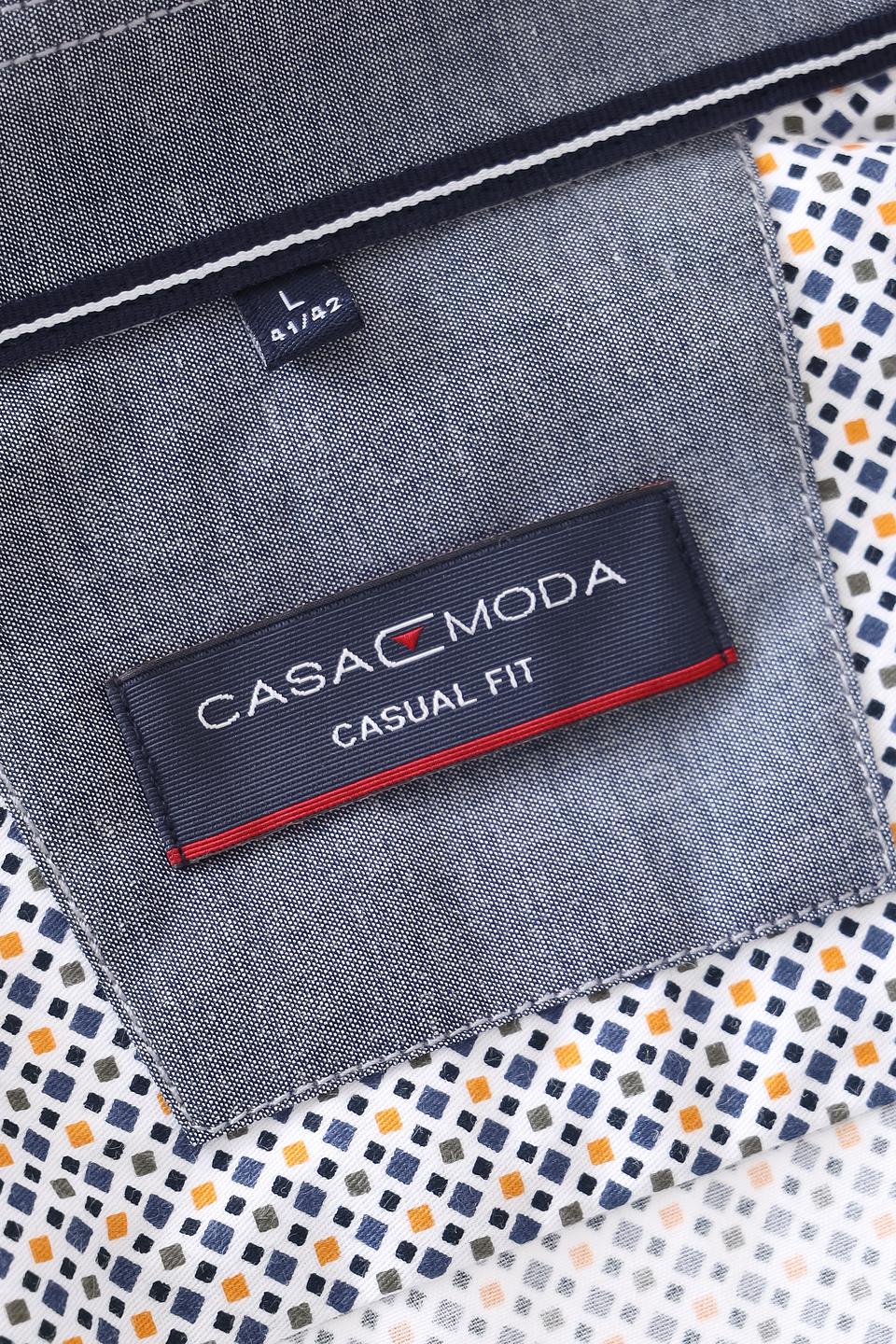 Рубашка Casa Moda с принтом голубой