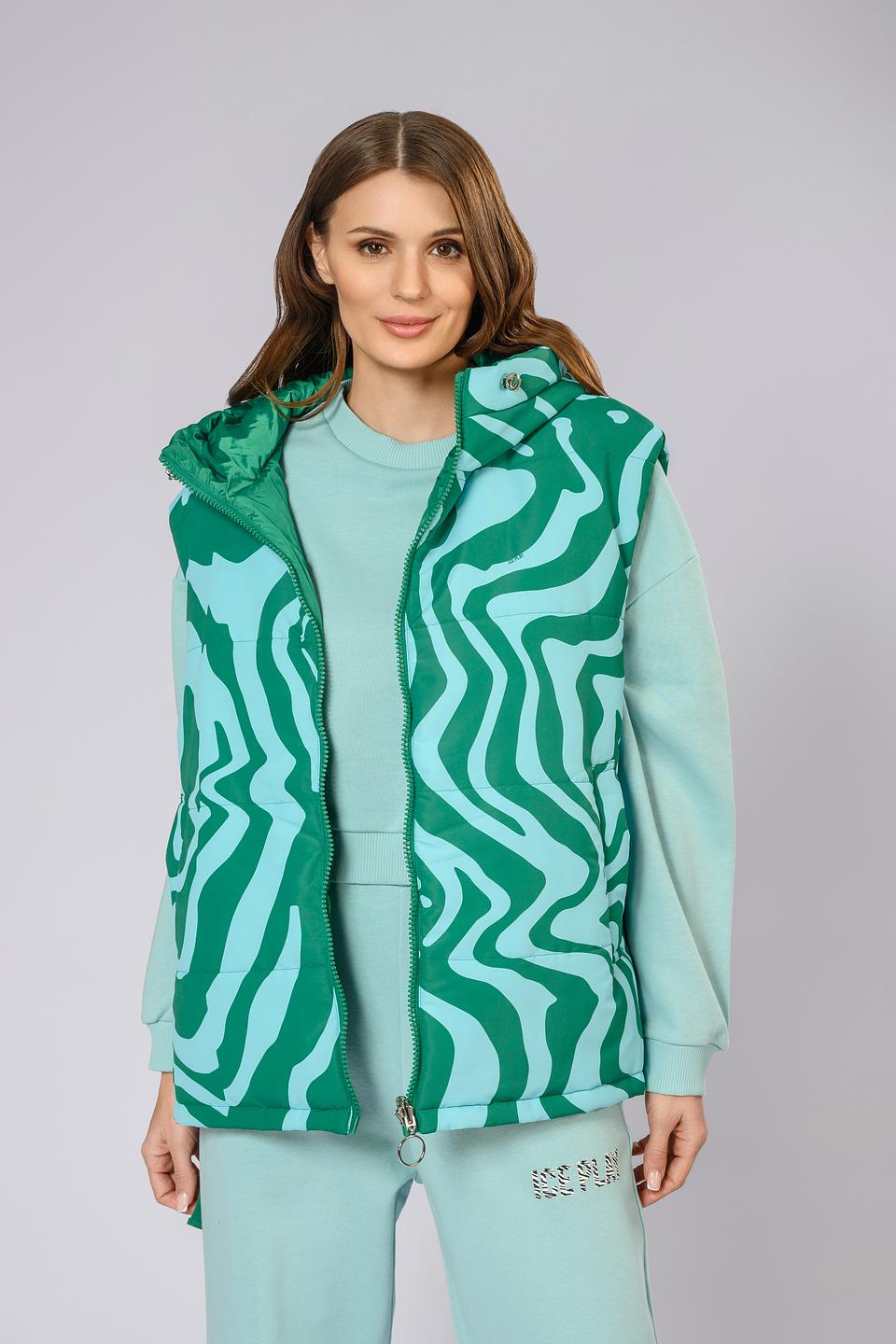 Жилет Ice Play с волнистым принтом