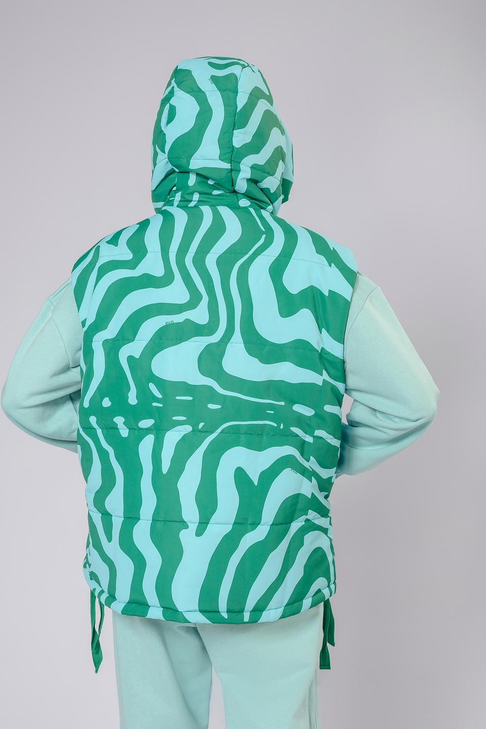 Жилет Ice Play с волнистым принтом