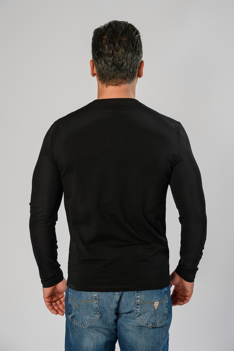 Лонгслив Guess с логотипом чёрный