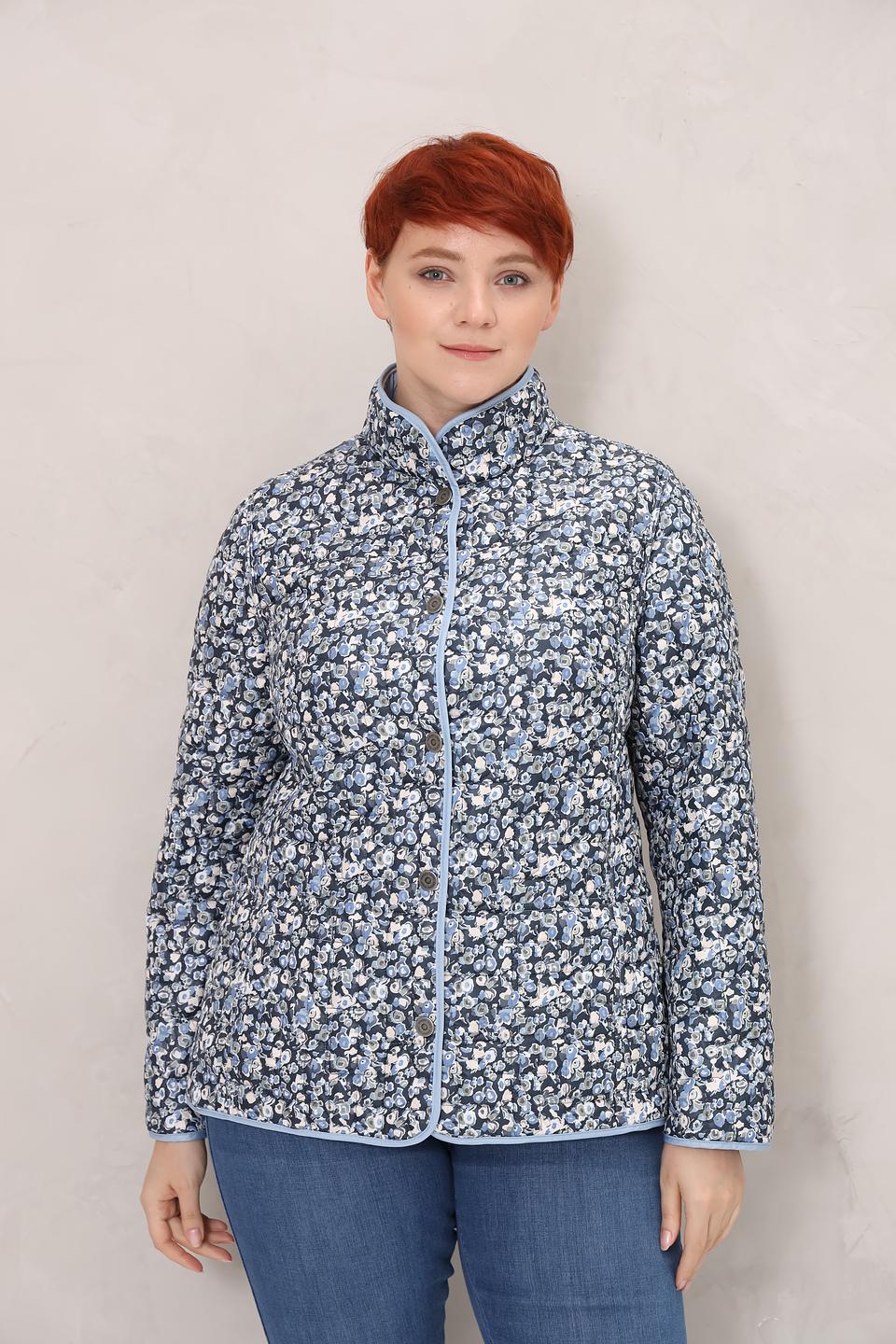 Куртка Lebek стеганая голубая