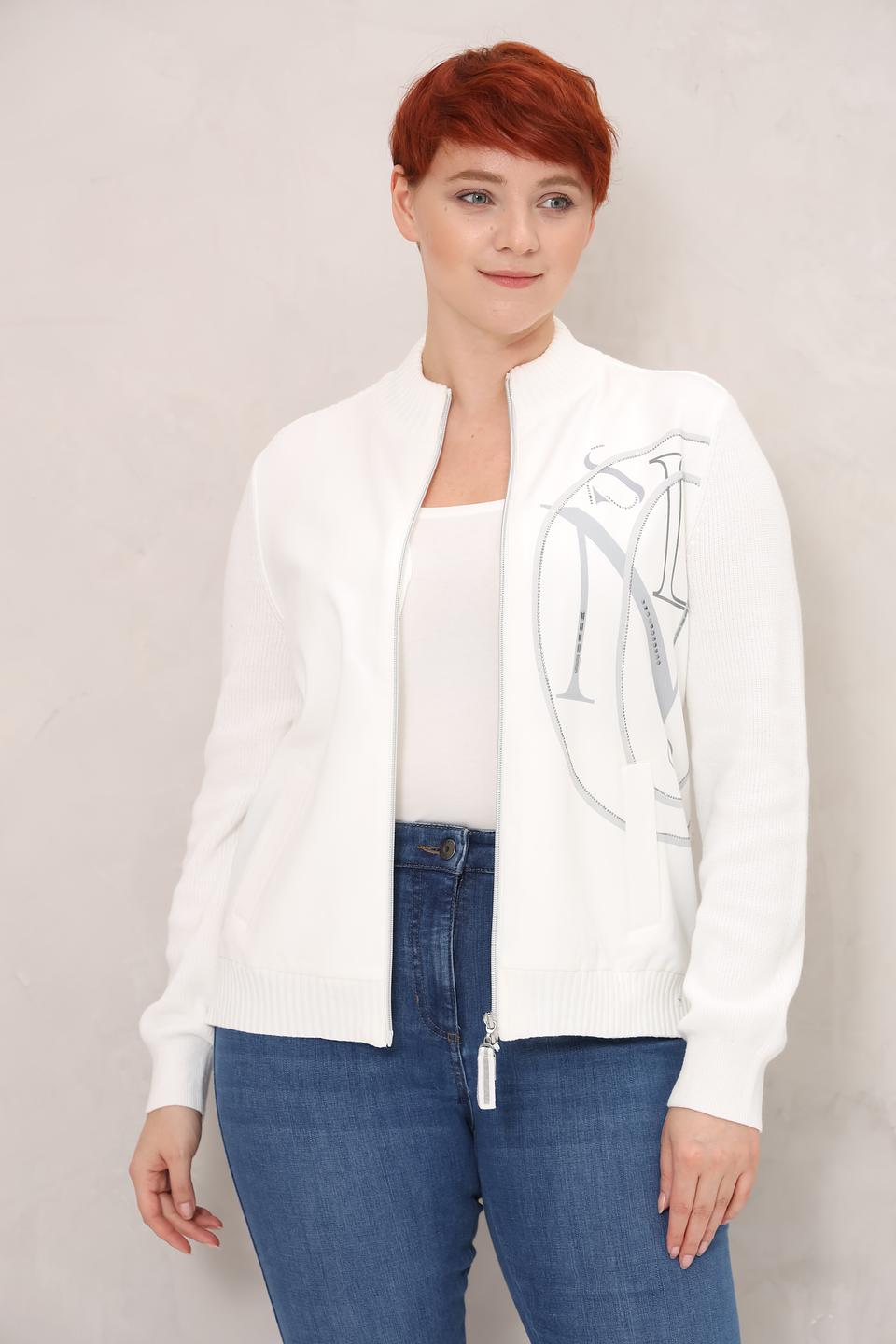 Жакет Olsen с логотипом белый