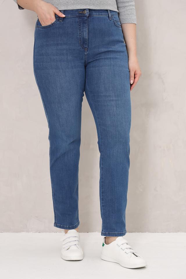 Джинсы Olsen прямого кроя синие