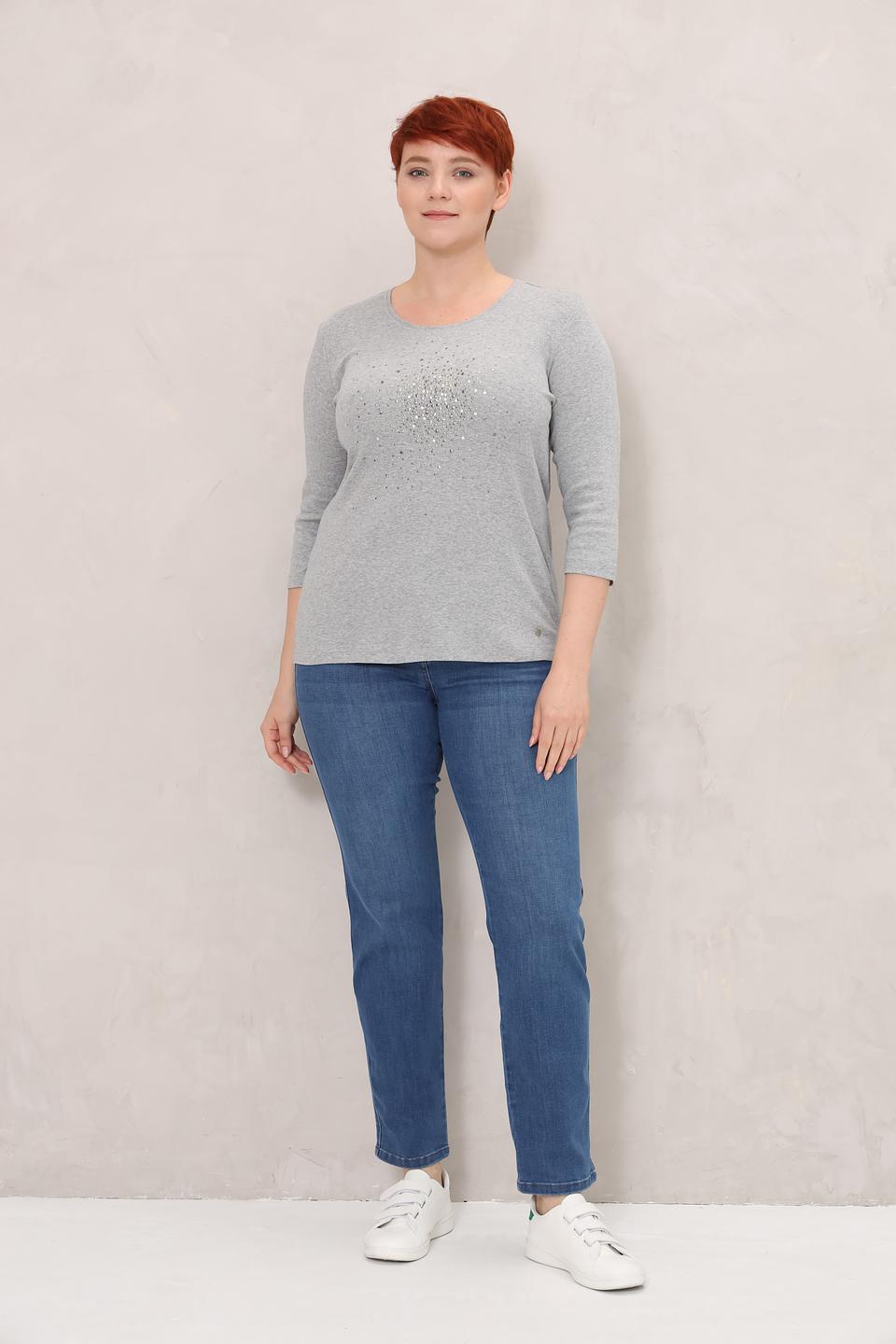 Джинсы Olsen прямого кроя синие