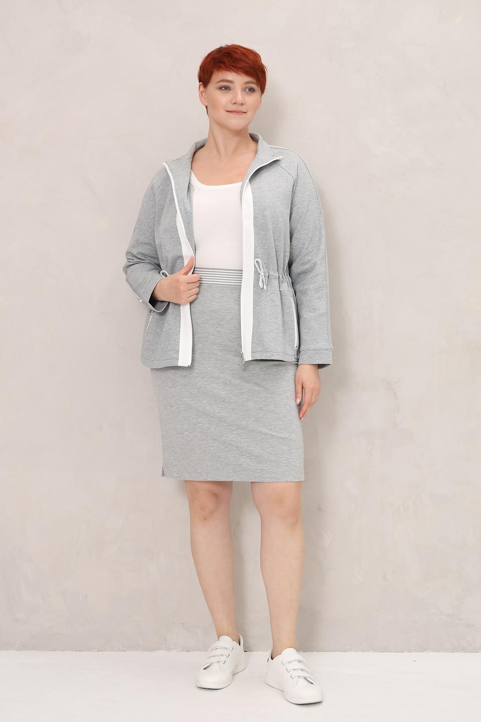 Юбка Olsen приталенная серая