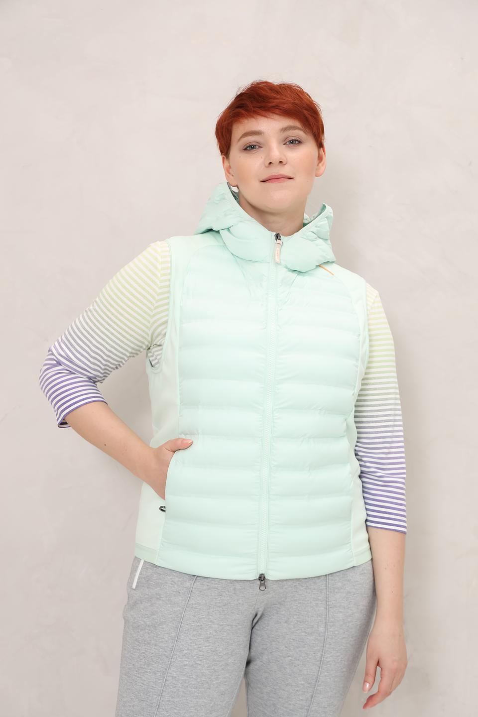 Жилет Bugatti стеганый мятный