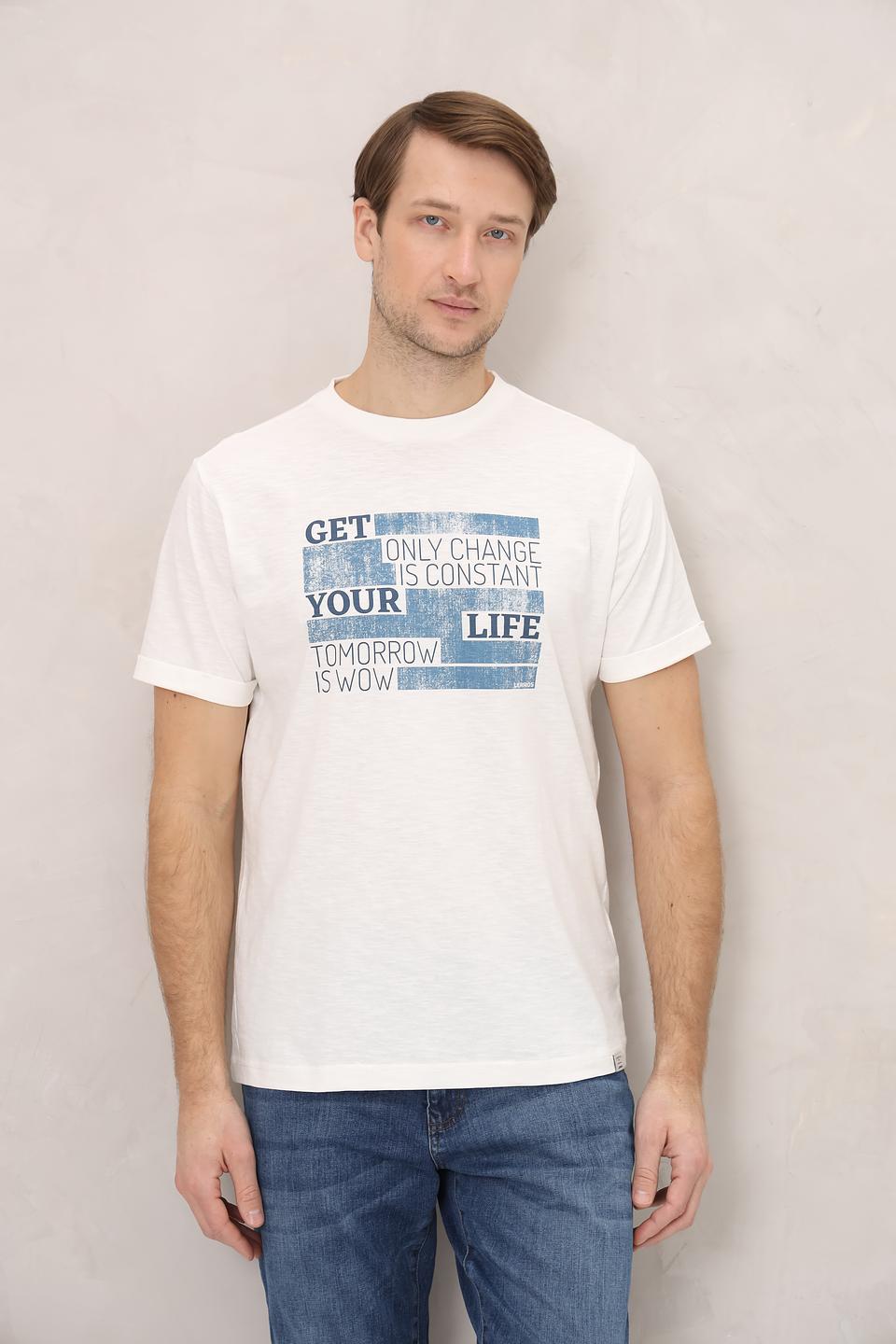 Футболка Lerros с принтом белый