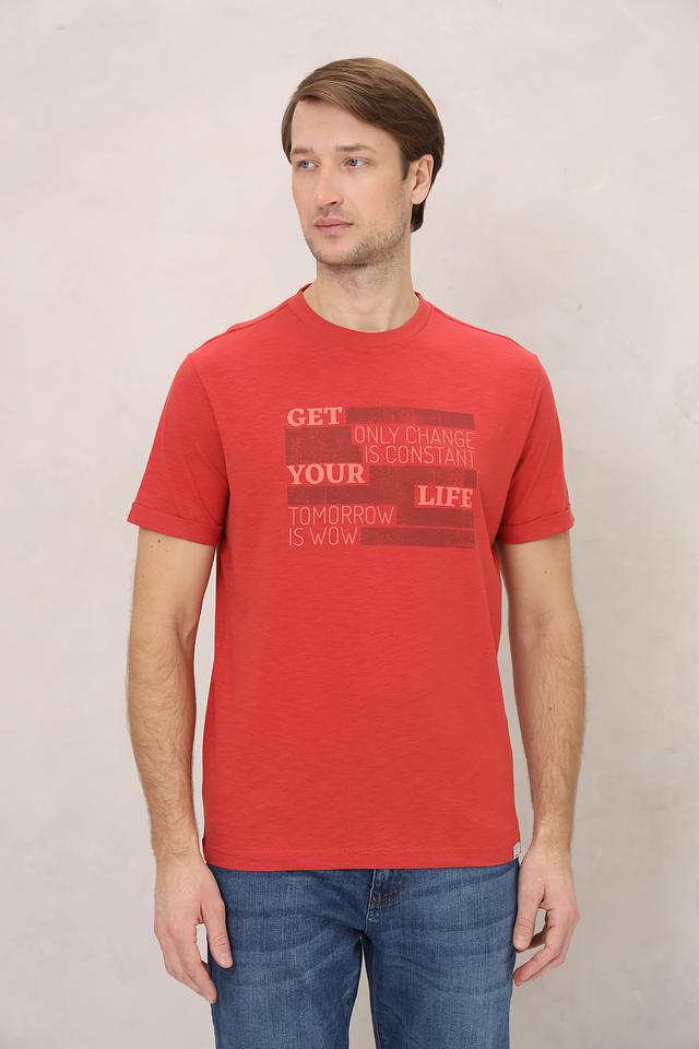 Футболка Lerros с принтом красный