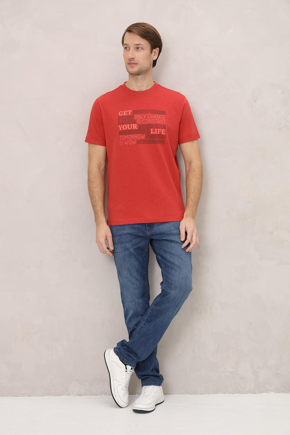 Футболка Lerros с принтом красный