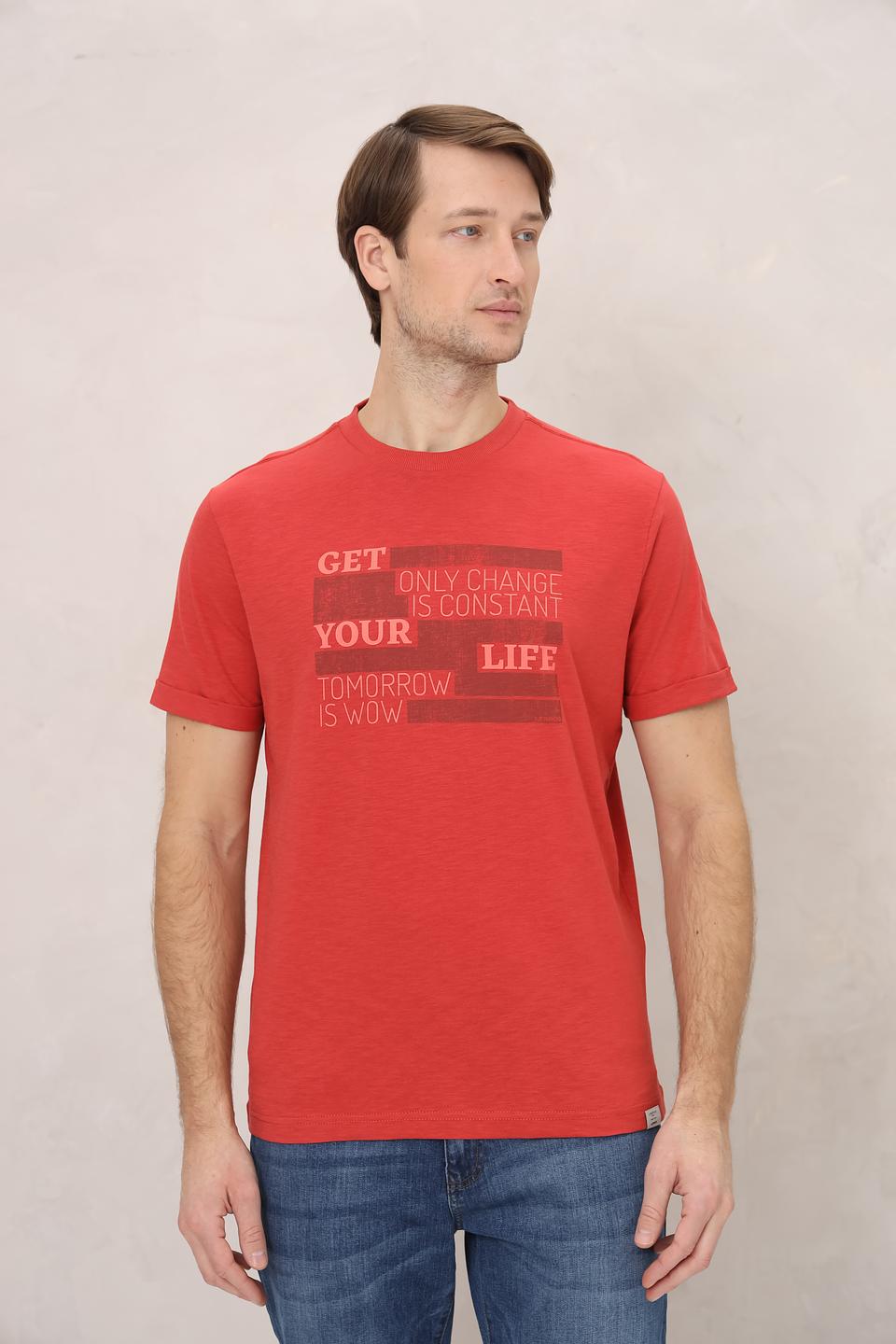 Футболка Lerros с принтом красный